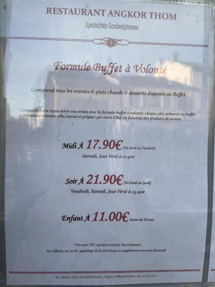 Angkor Thom - Menu Image 1